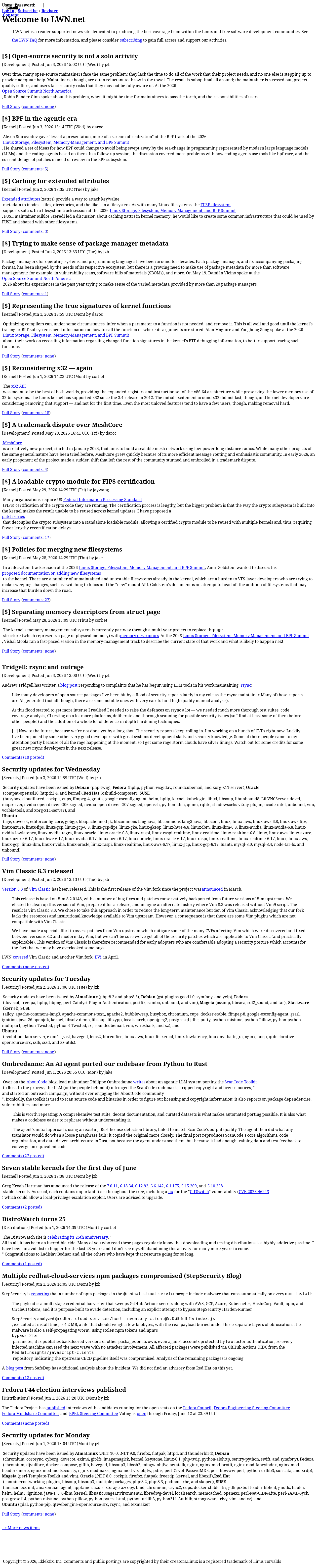 LWN (Linux Weekly News)