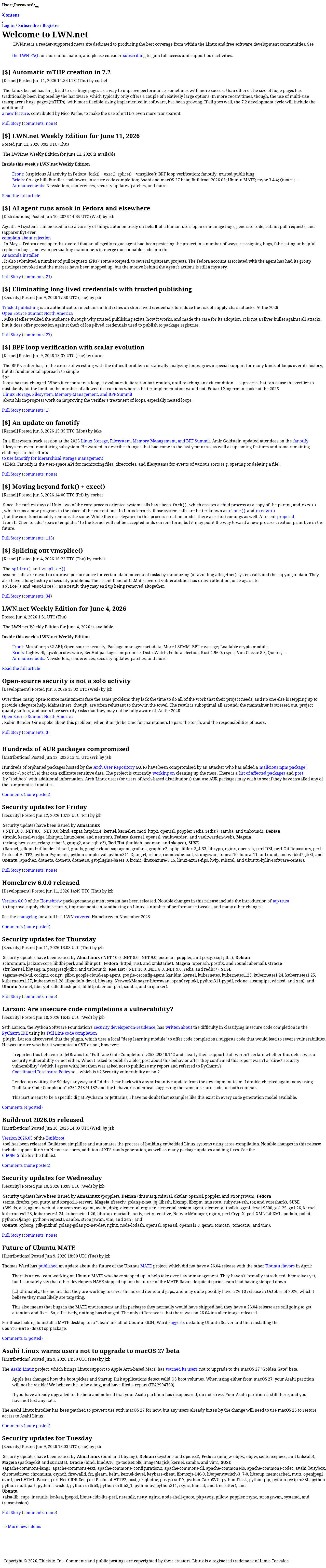 LWN (Linux Weekly News)